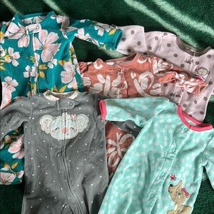 Carter's Kids Pajamas - Floral and Animal Prints